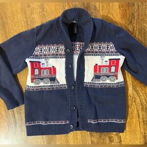 Janie and Jack Train Sweater